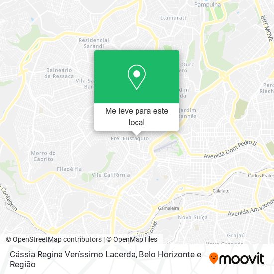 Cássia Regina Veríssimo Lacerda mapa