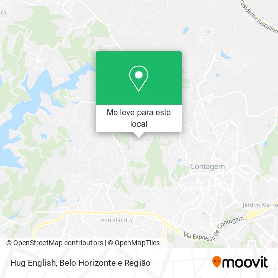 Hug English mapa