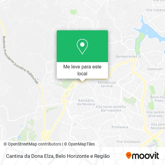 Cantina da Dona Elza mapa