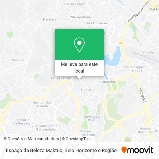 Espaço da Beleza Maktüb mapa