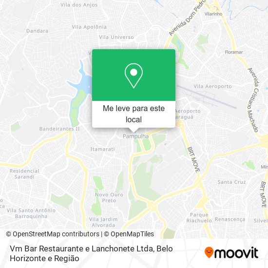 Vm Bar Restaurante e Lanchonete Ltda mapa