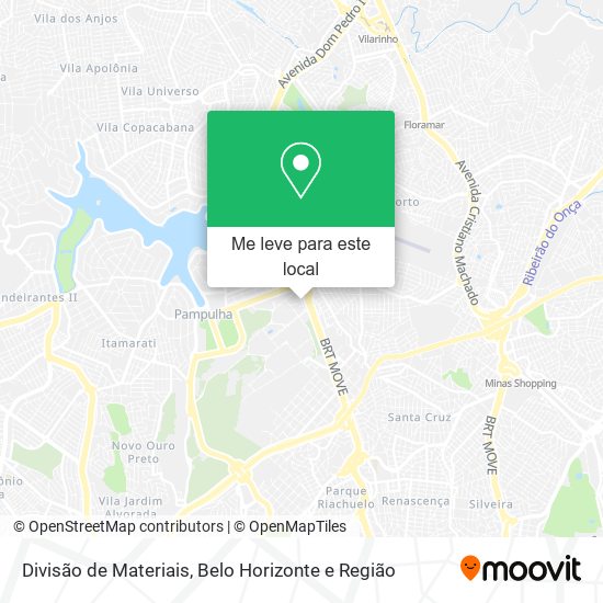 Divisão de Materiais mapa