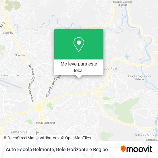 Auto Escola Belmonte mapa