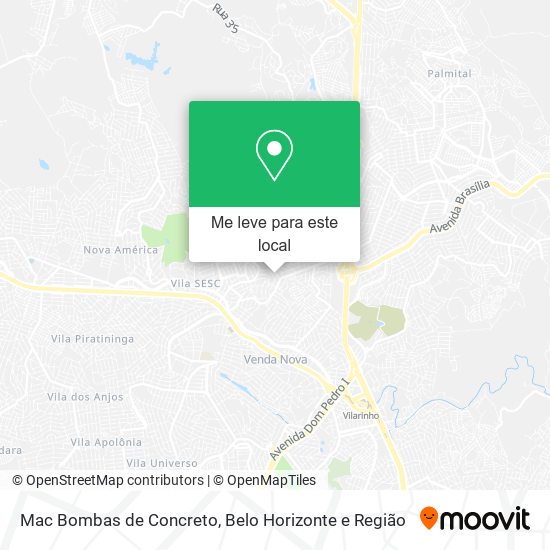 Mac Bombas de Concreto mapa