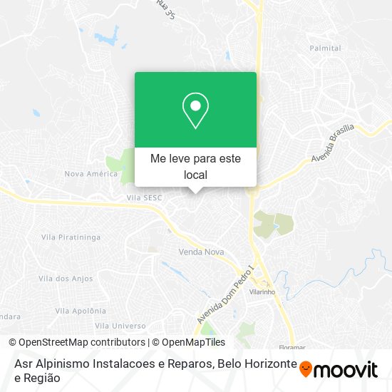 Asr Alpinismo Instalacoes e Reparos mapa