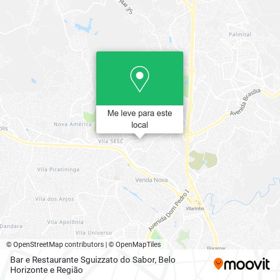 Bar e Restaurante Sguizzato do Sabor mapa