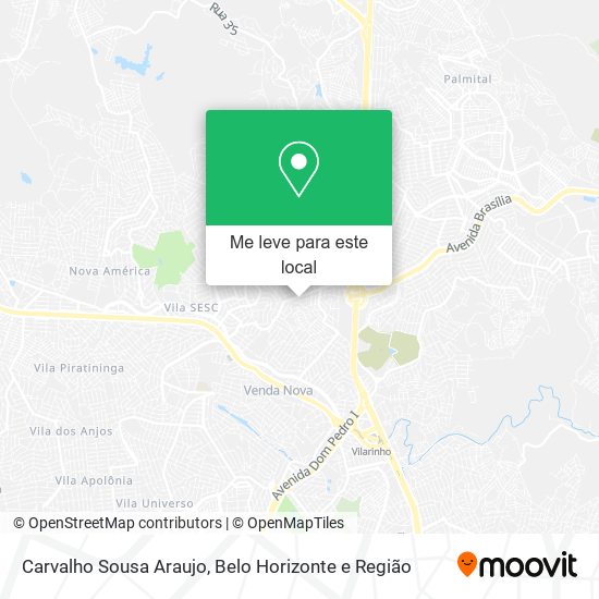 Carvalho Sousa Araujo mapa