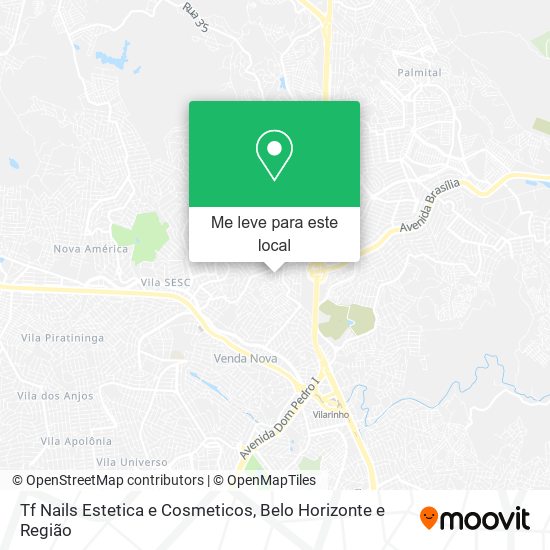 Tf Nails Estetica e Cosmeticos mapa