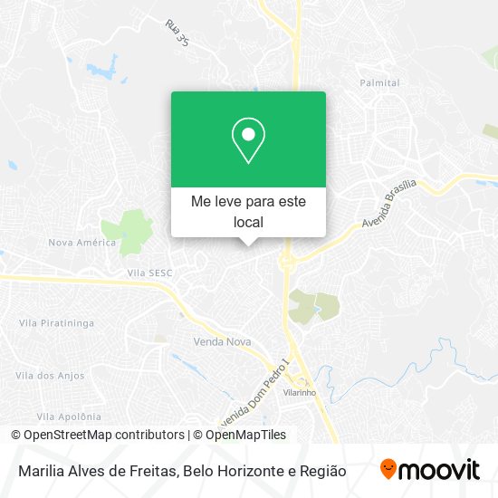 Marilia Alves de Freitas mapa