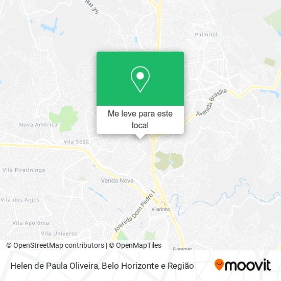 Helen de Paula Oliveira mapa