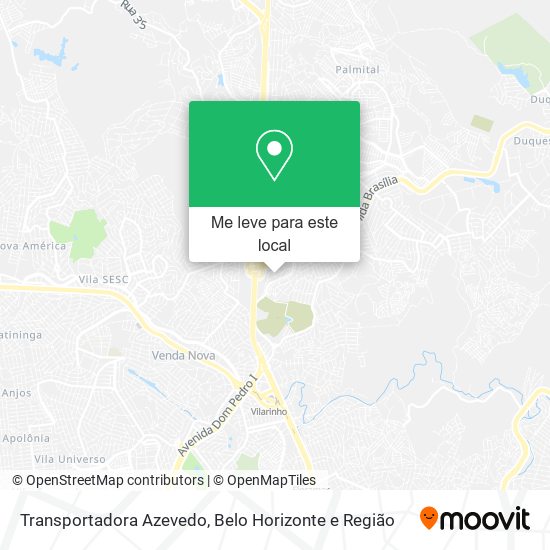 Transportadora Azevedo mapa