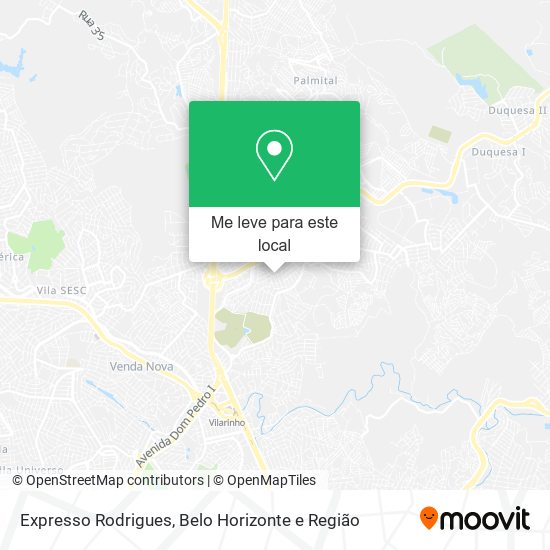 Expresso Rodrigues mapa