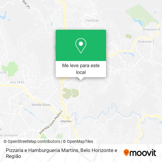 Pizzaria e Hamburgueria Martins mapa