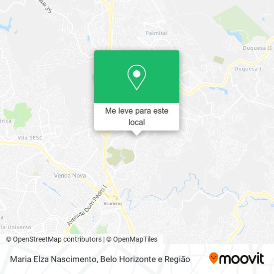Maria Elza Nascimento mapa