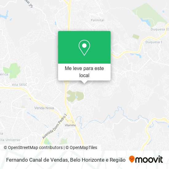 Fernando Canal de Vendas mapa