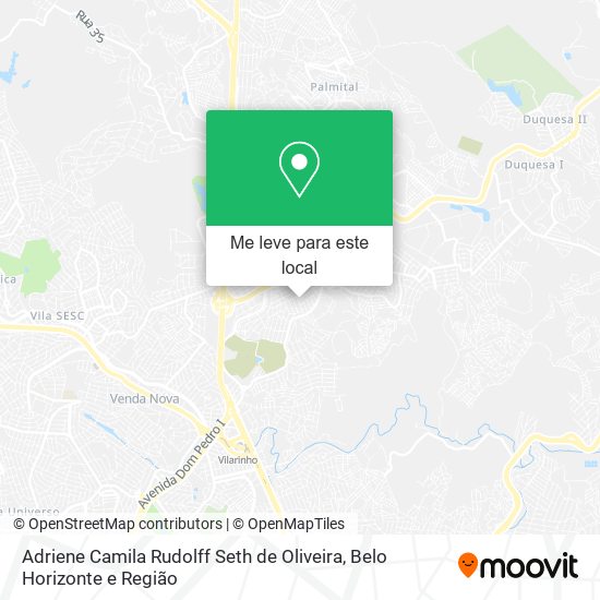 Adriene Camila Rudolff Seth de Oliveira mapa
