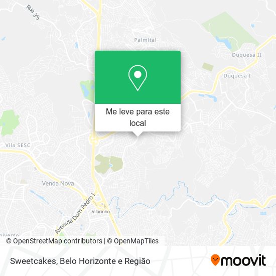 Sweetcakes mapa