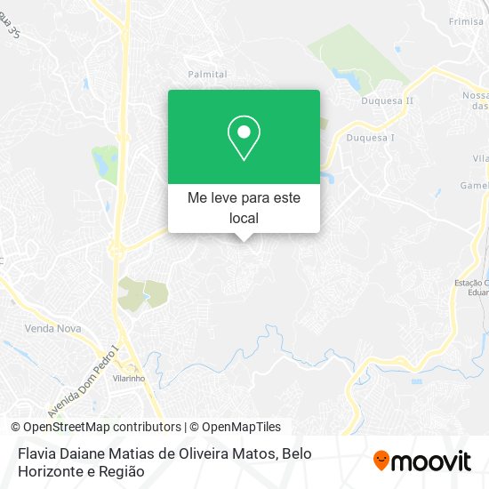 Flavia Daiane Matias de Oliveira Matos mapa