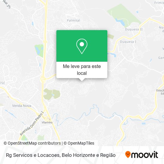Rg Servicos e Locacoes mapa