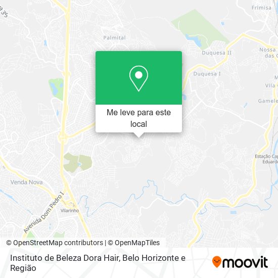 Instituto de Beleza Dora Hair mapa