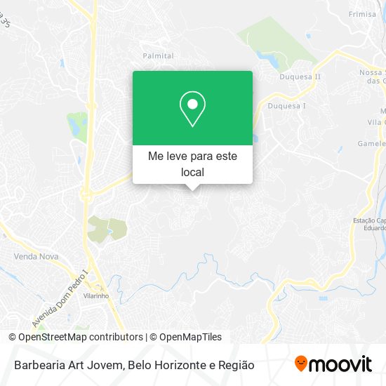 Barbearia Art Jovem mapa