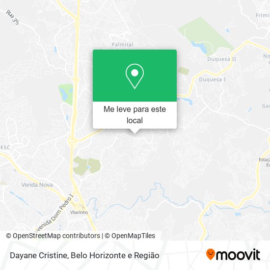 Dayane Cristine mapa