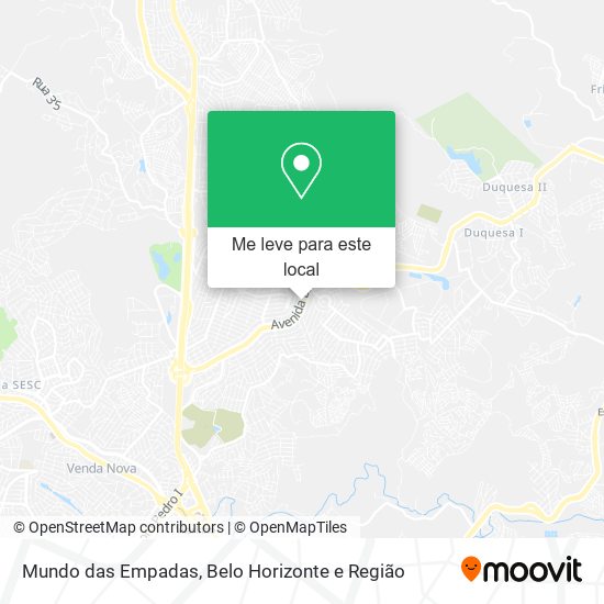 Mundo das Empadas mapa