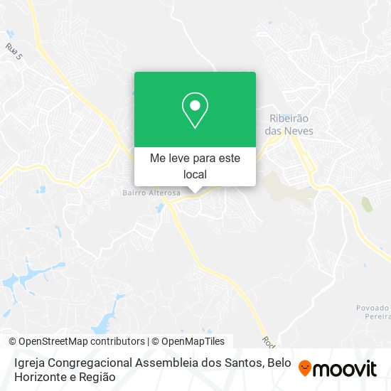 Igreja Congregacional Assembleia dos Santos mapa