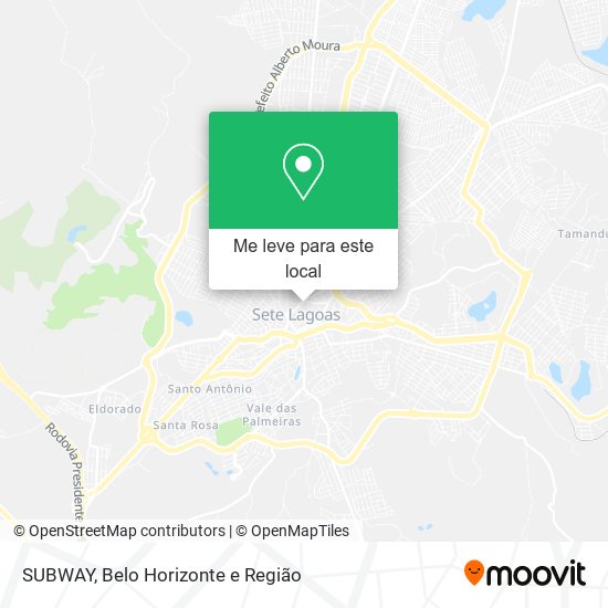 SUBWAY mapa