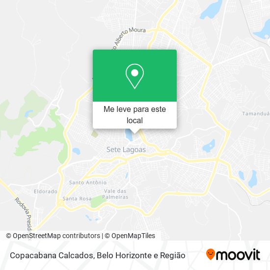 Copacabana Calcados mapa