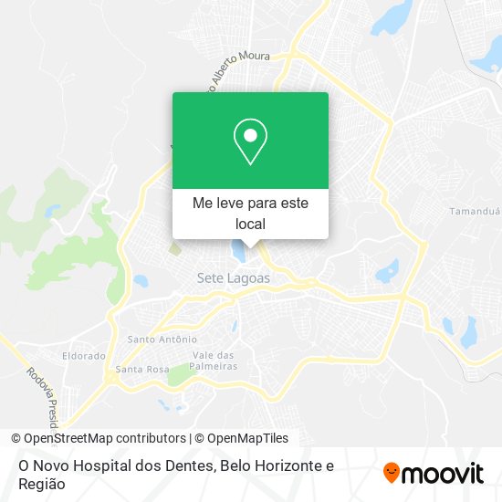 O Novo Hospital dos Dentes mapa