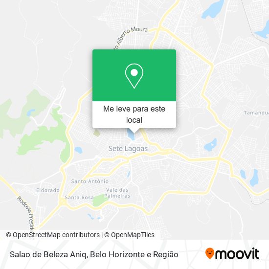 Salao de Beleza Aniq mapa