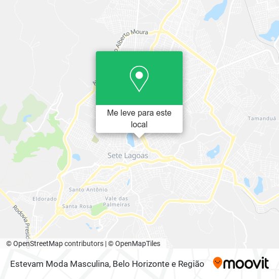 Estevam Moda Masculina mapa
