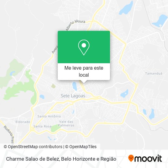 Charme Salao de Belez mapa