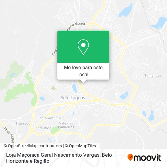 Loja Maçônica Geral Nascimento Vargas mapa