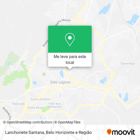 Lanchonete Santana mapa