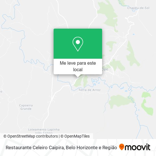 Restaurante Celeiro Caipira mapa