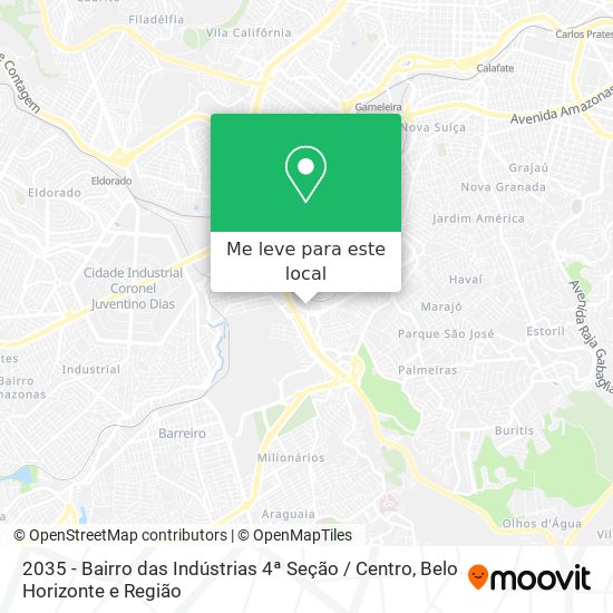 2035 - Bairro das Indústrias 4ª Seção / Centro mapa
