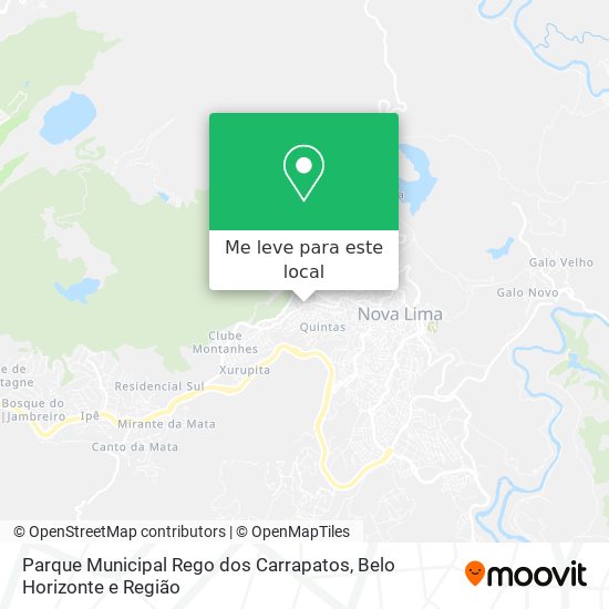 Parque Municipal Rego dos Carrapatos mapa