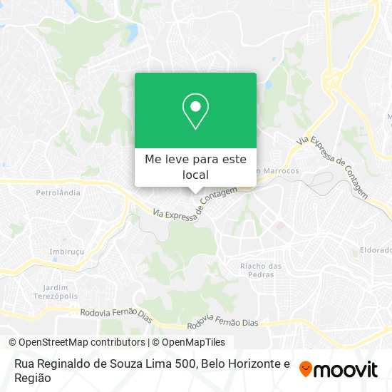 Rua Reginaldo de Souza Lima 500 mapa