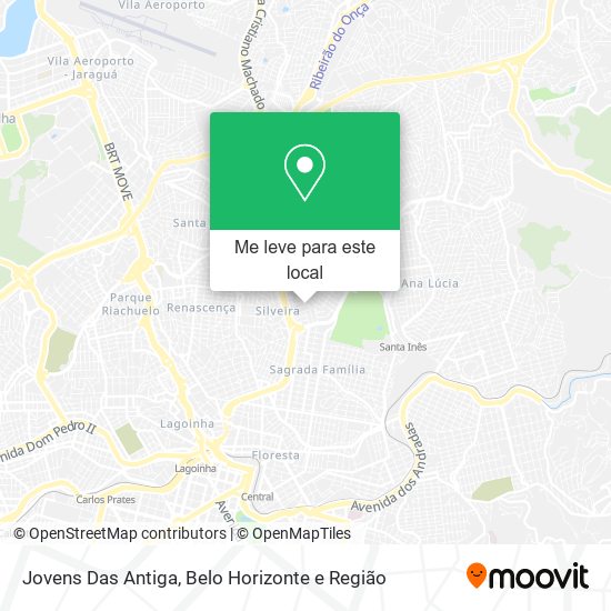 Jovens Das Antiga mapa