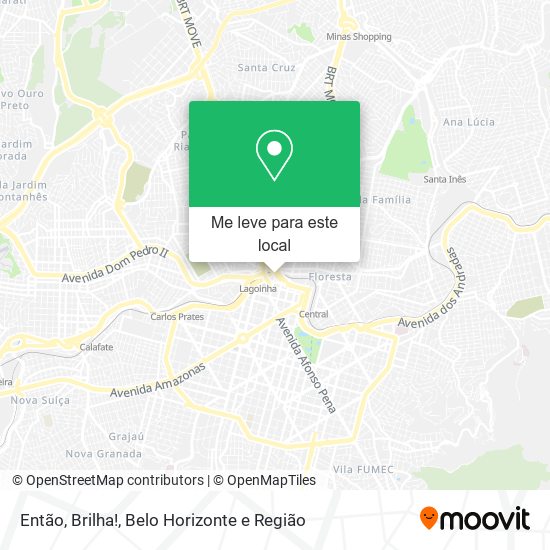 Então, Brilha! mapa