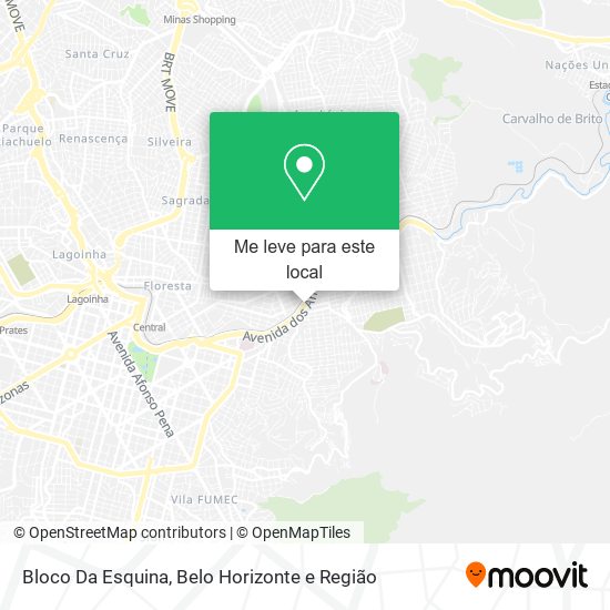 Bloco Da Esquina mapa