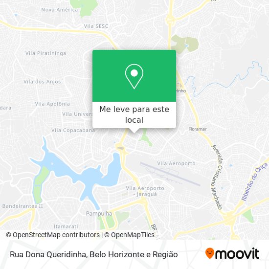 Rua Dona Queridinha mapa