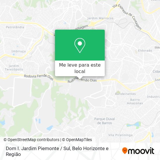 Dom I. Jardim Piemonte / Sul mapa