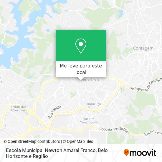 Escola Municipal Newton Amaral Franco mapa