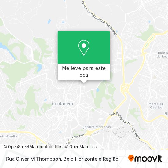 Rua Oliver M Thompson mapa