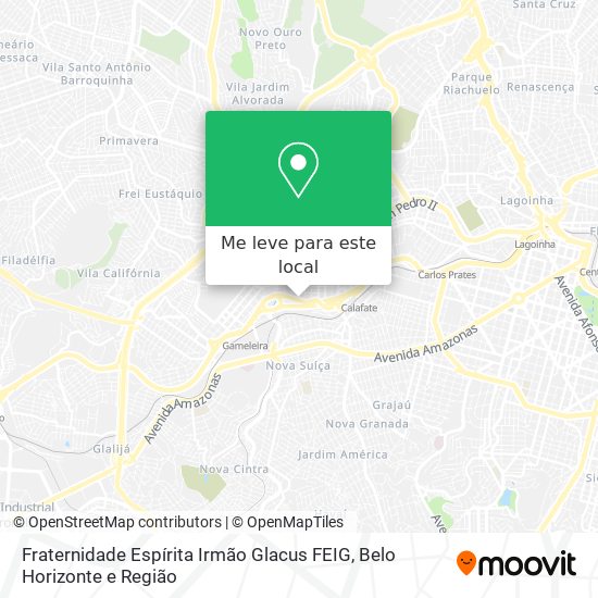 Fraternidade Espírita Irmão Glacus FEIG mapa