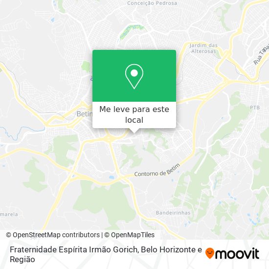 Fraternidade Espírita Irmão Gorich mapa