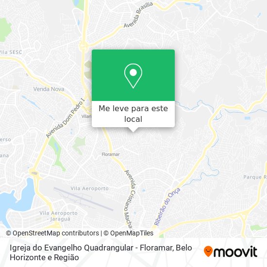 Igreja do Evangelho Quadrangular - Floramar mapa